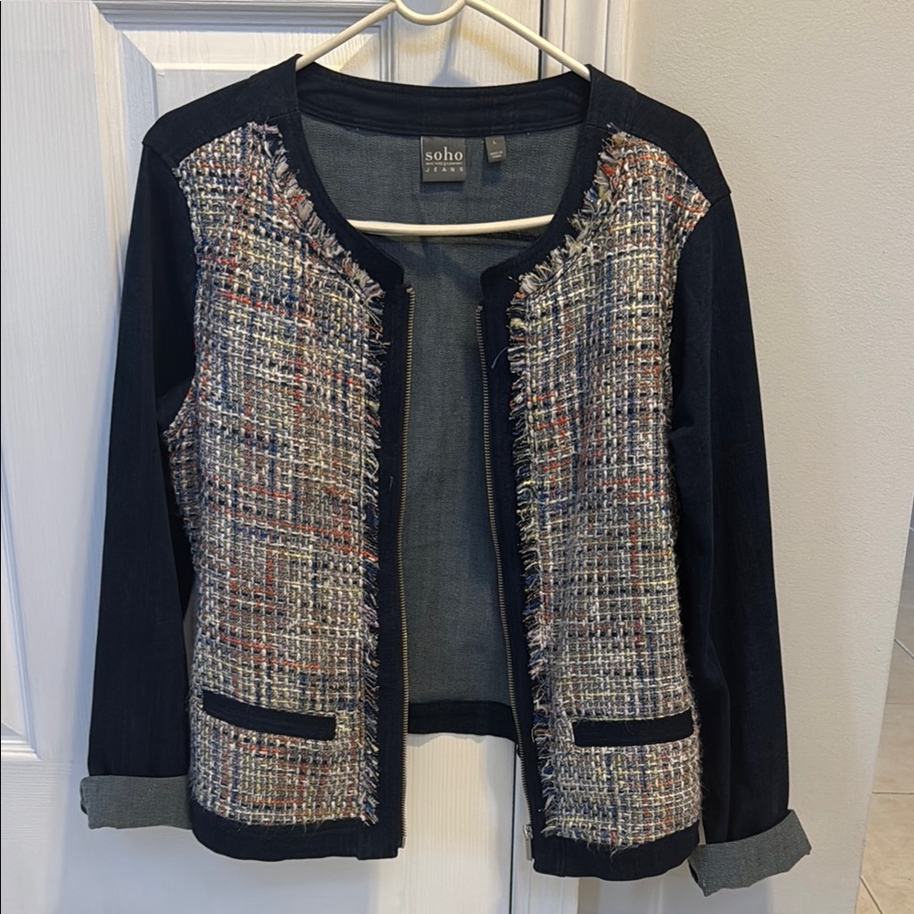 Soho Black and Blue Blazer Contemporary Design